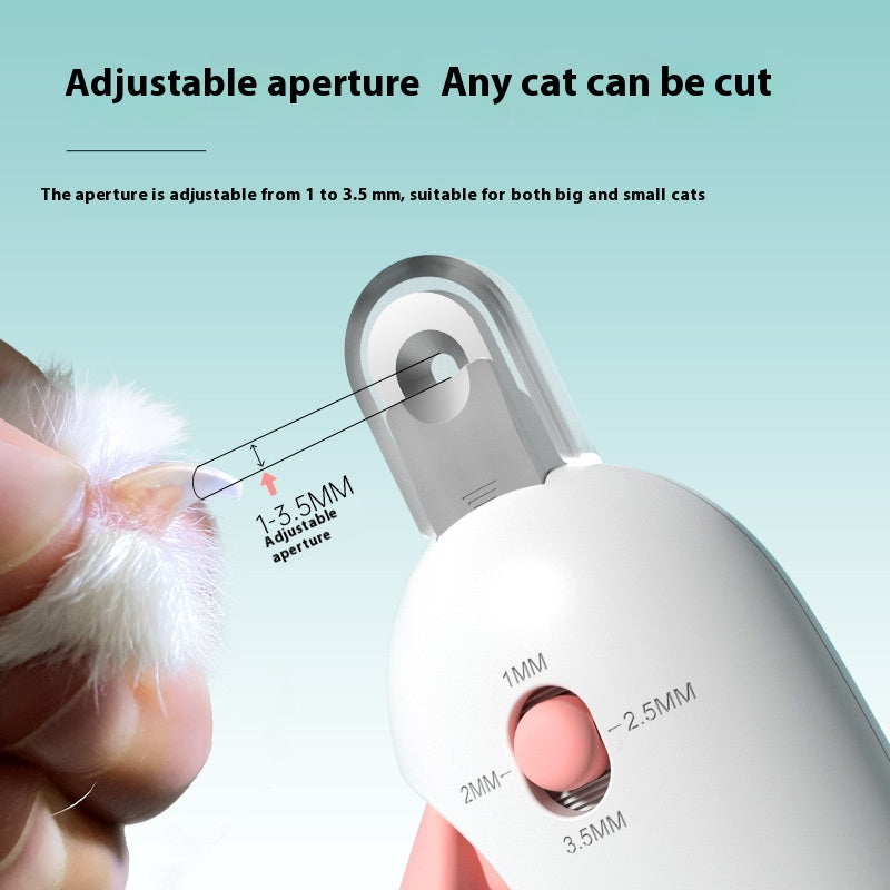 Cat Nail Scissors with Gravity Push - Safe & Easy Nail Clippers for Cats