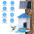 Comedero inteligente para pájaros con cámara solar - Identificación de aves por IA y video HD 1080P