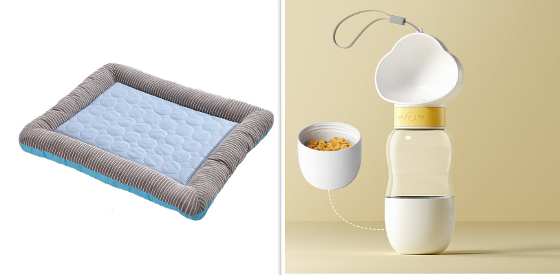 Pet Cooling Pad Bed - Ice Silk Cool Mat for Dogs & Cats Summer Sleeping