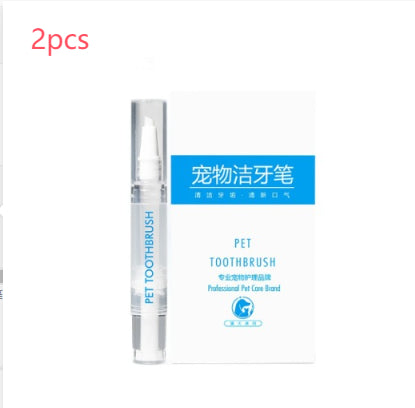 Pet Toothbrush Pen - Easy Teeth Cleaning Tool for Fresh Breath