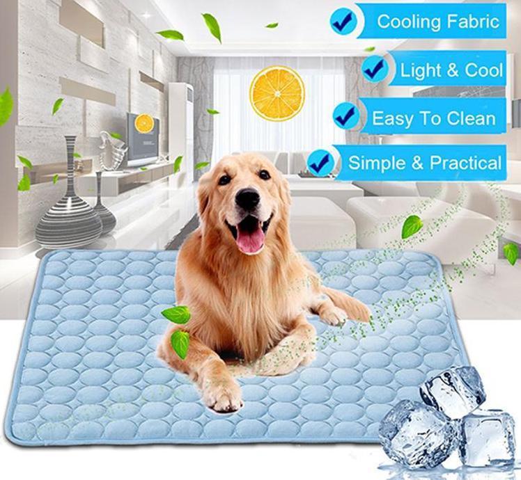 Pet Dog & Cat Ice Silk Cold Nest Pad - Summer Cooling Mat