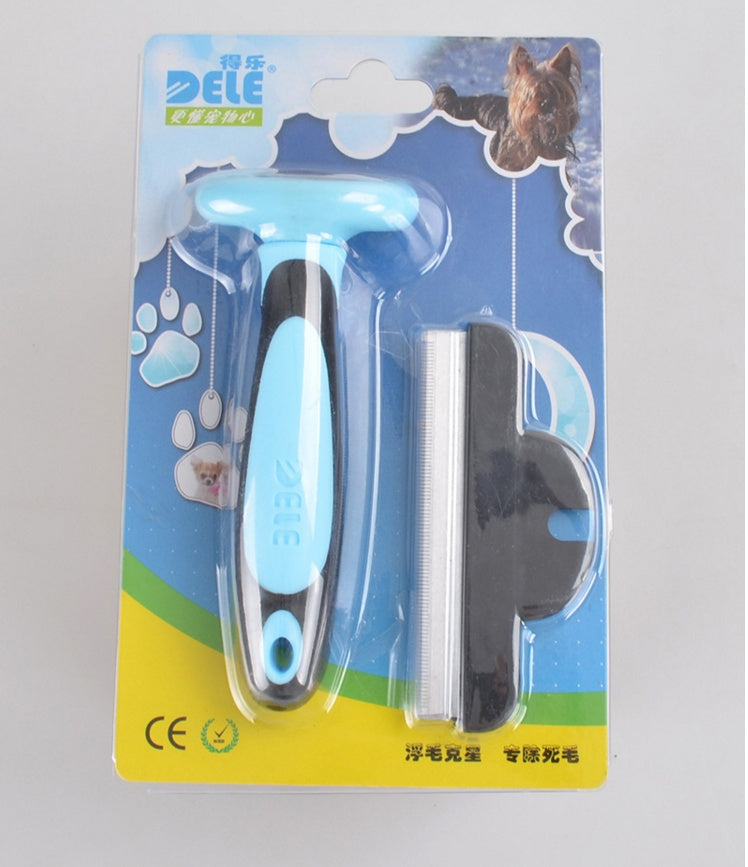 Pet Hair Removal Comb - Professional Deshedding Tool for Dogs & Cats