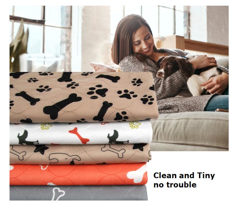 Alfombrilla impermeable para orina de mascotas - Reutilizable, absorbente y a prueba de fugas (¡lavable a máquina!)