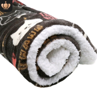 Cute Cat Blankets & Dog Pet Mat - Your Pet's Favorite Cozy Spot (Machine Washable!)