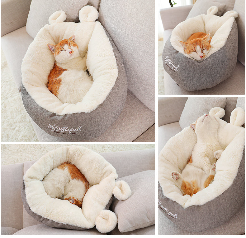 Warming Dog Bed Sleeping Bag - Your Puppy's Cozy Burrow (Anxiety Relief!)