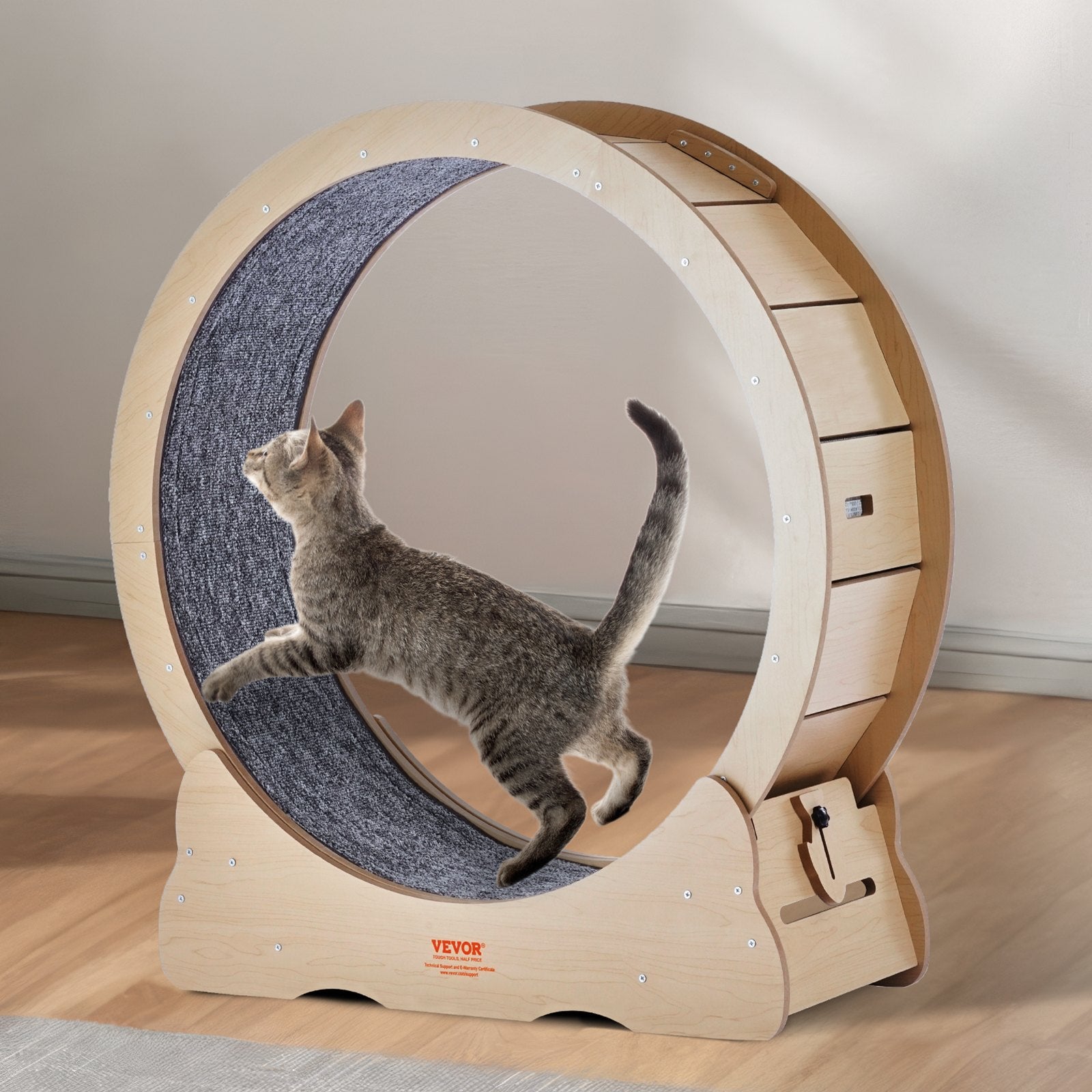 Large Cat Exercise Wheel 35.8" - Your Cat Burns Energy Instead of Your Furniture