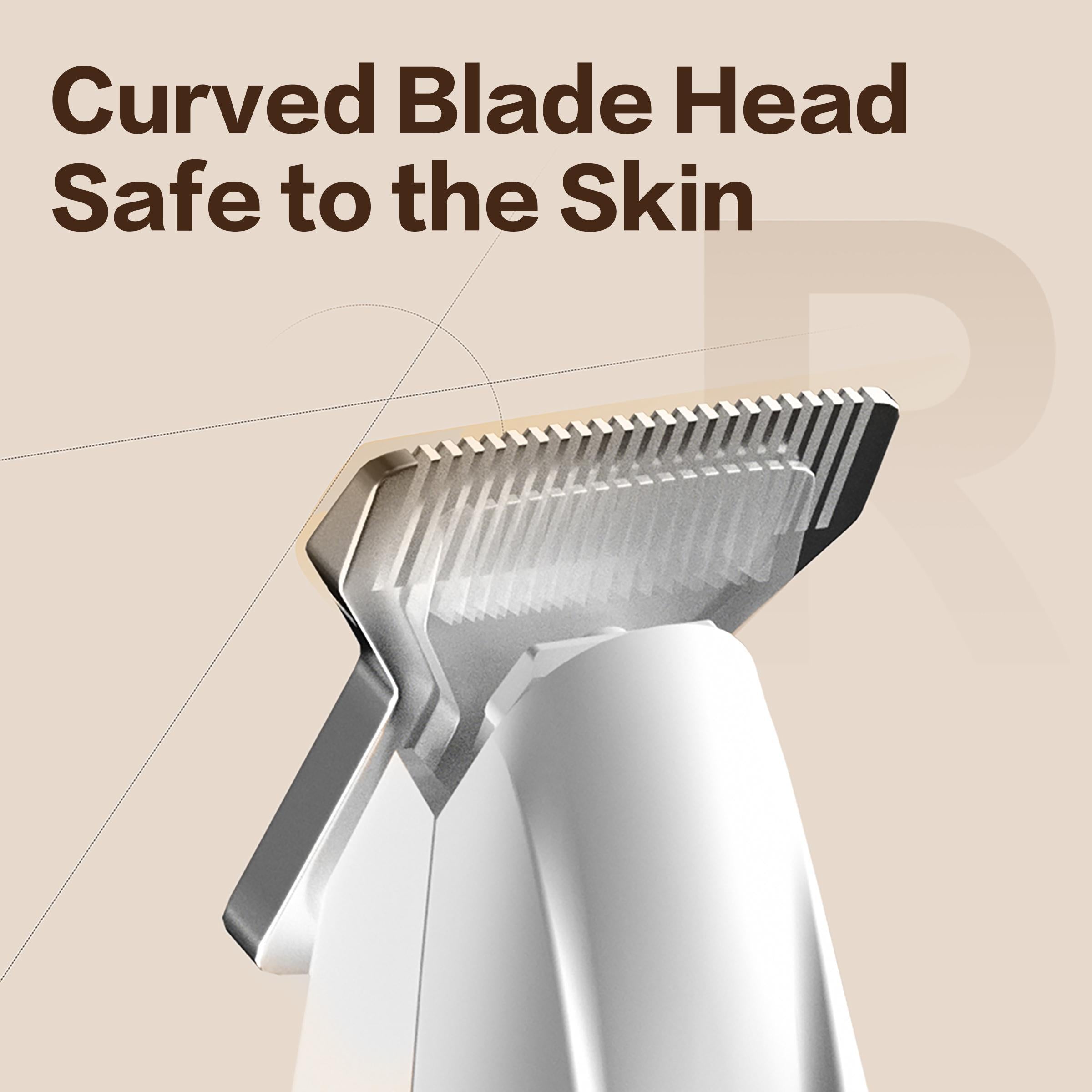 Pet Claw Trimmer - Rechargeable Silent Hair Trimmer with LED Light