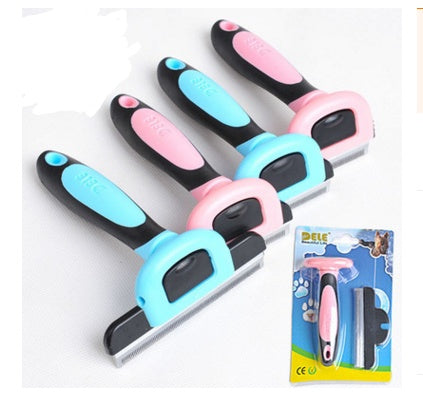 Pet Hair Removal Comb - Professional Deshedding Tool for Dogs & Cats