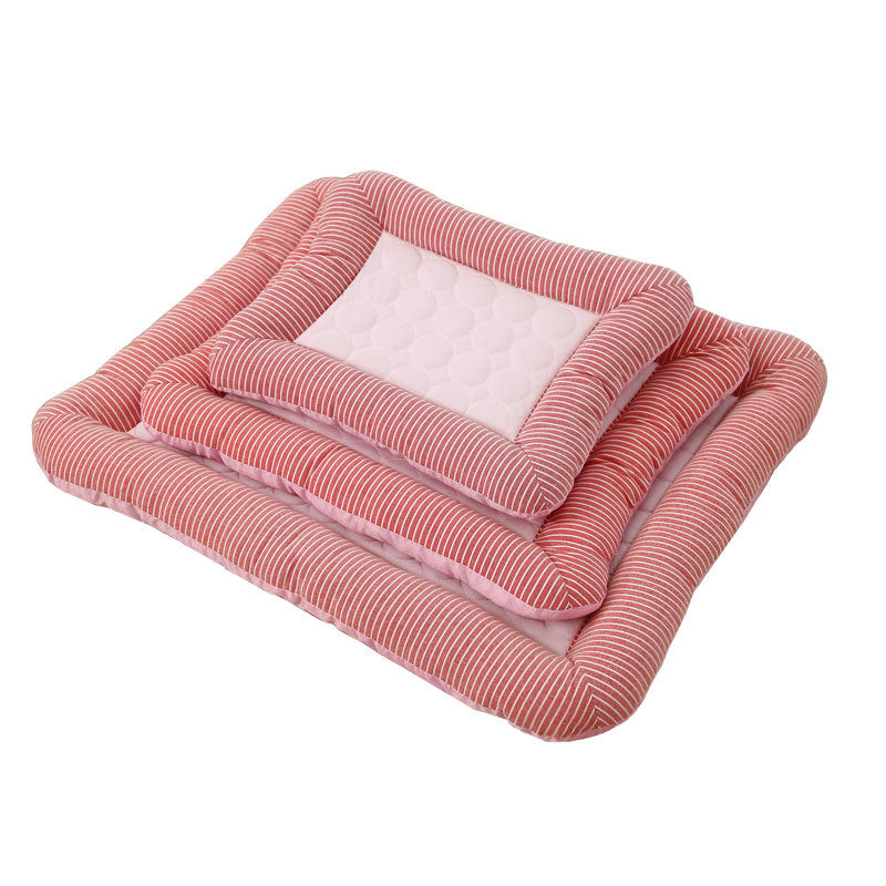 Pet Cooling Pad Bed - Ice Silk Cool Mat for Dogs & Cats Summer Sleeping