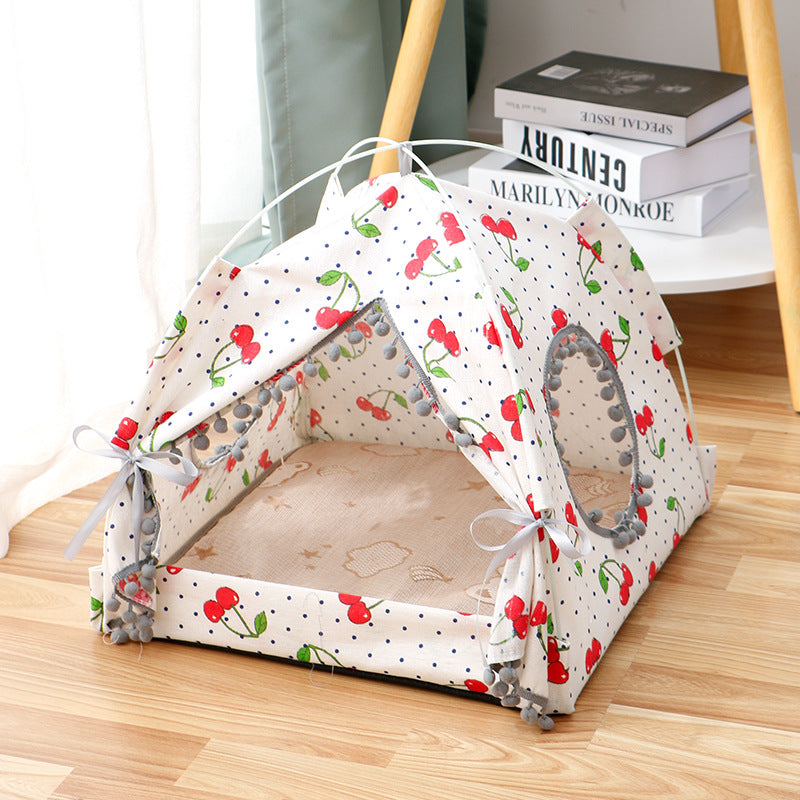 Cat Tent House - Your Anxious Cat's Safe Haven (Enclosed & Cozy!)