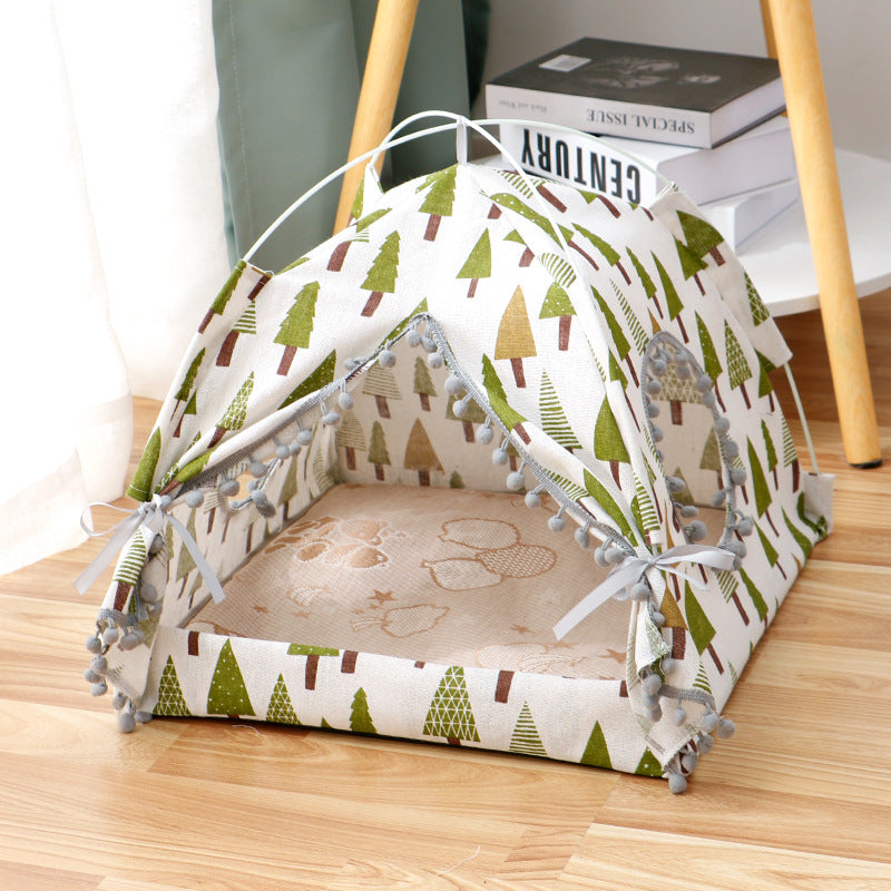 Cat Tent House - Your Anxious Cat's Safe Haven (Enclosed & Cozy!)