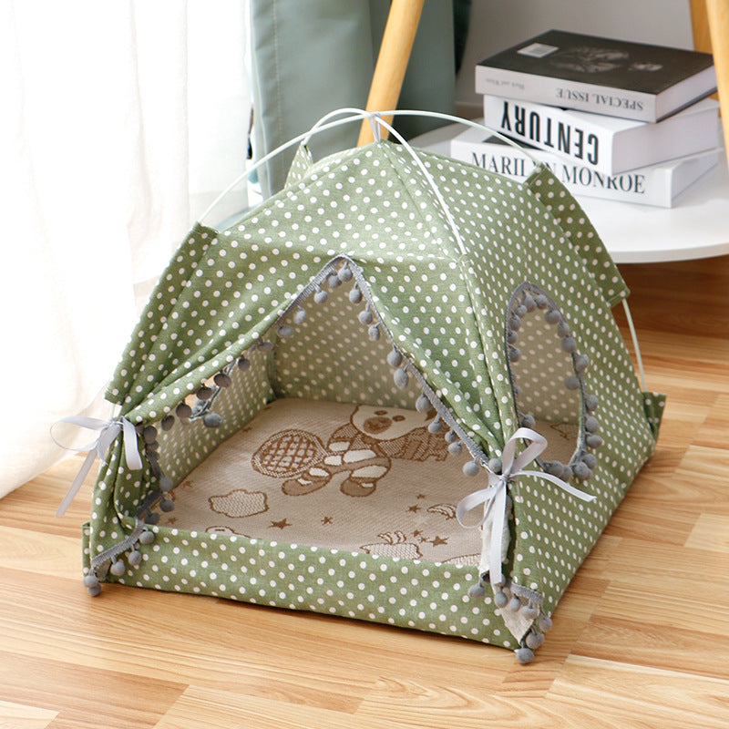 Cat Tent House - Your Anxious Cat's Safe Haven (Enclosed & Cozy!)