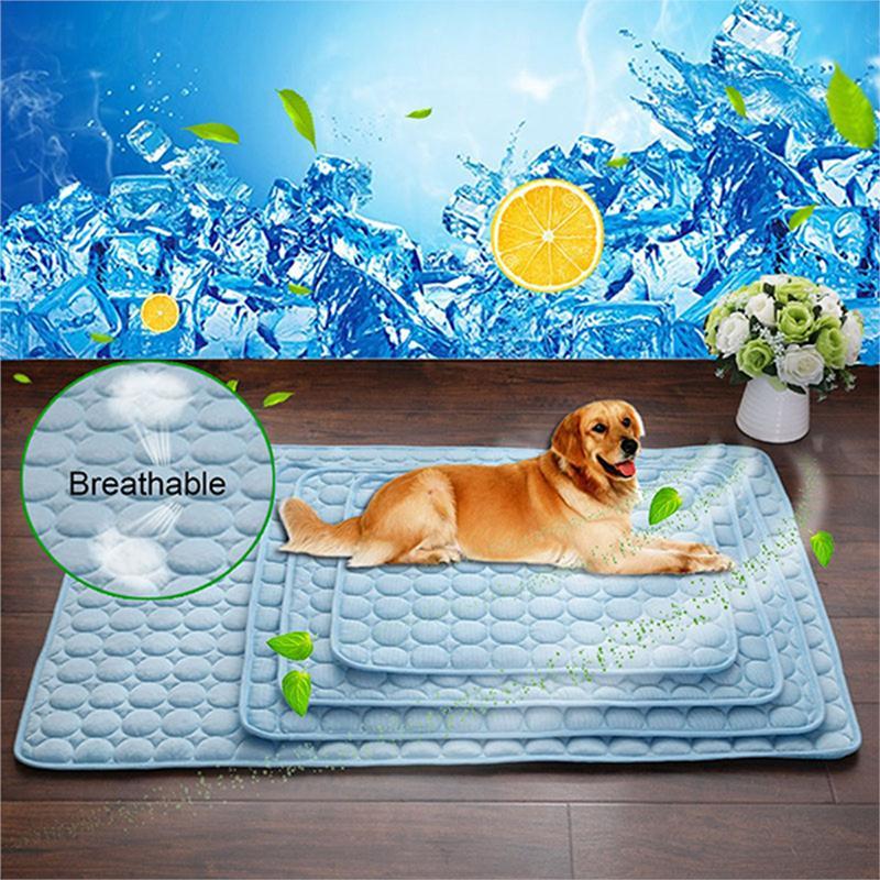 Pet Dog & Cat Ice Silk Cold Nest Pad - Summer Cooling Mat