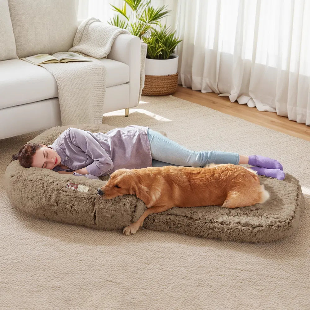 Human Dog Bed 71x43" - Orthopedic Washable Bed for Large Dogs & Humans