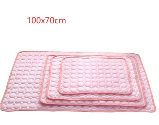 Pet Dog & Cat Ice Silk Cold Nest Pad - Summer Cooling Mat