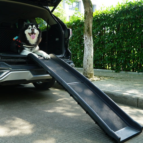 Portable Foldable Pet Ramp for Trucks & SUVs - Your Dog's Safe Access (Lightweight!)