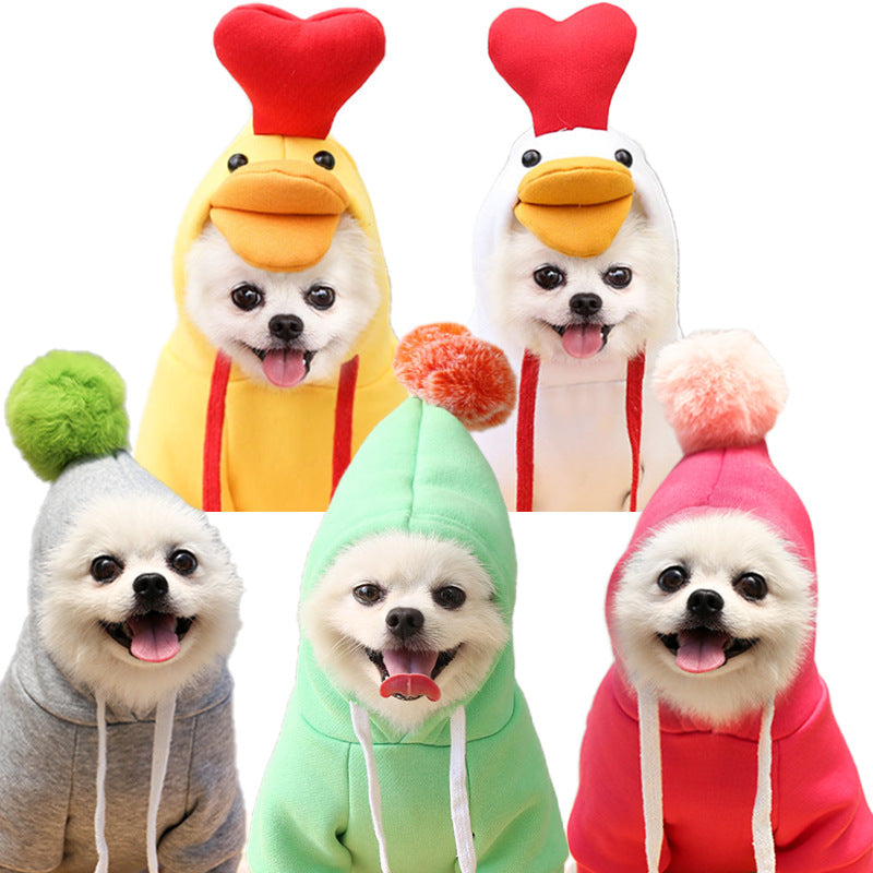 Cute Fruit Hoodie for Small Dogs - Warm Fleece Winter Coat (Adorable Designs!)