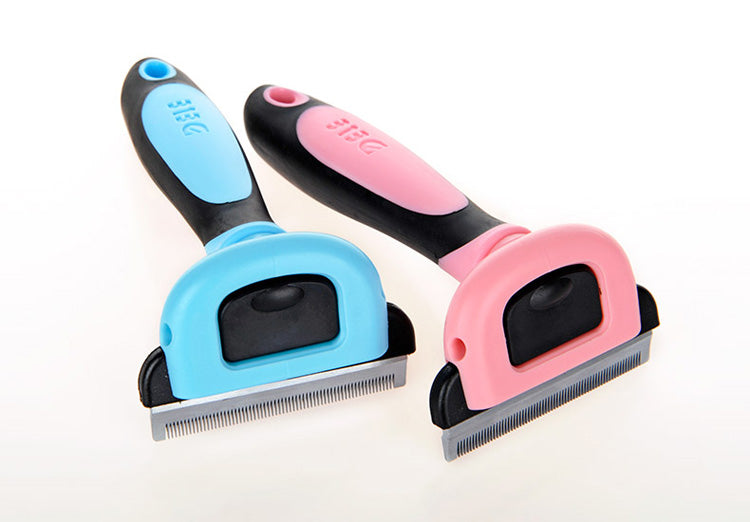 Pet Hair Removal Comb - Professional Deshedding Tool for Dogs & Cats
