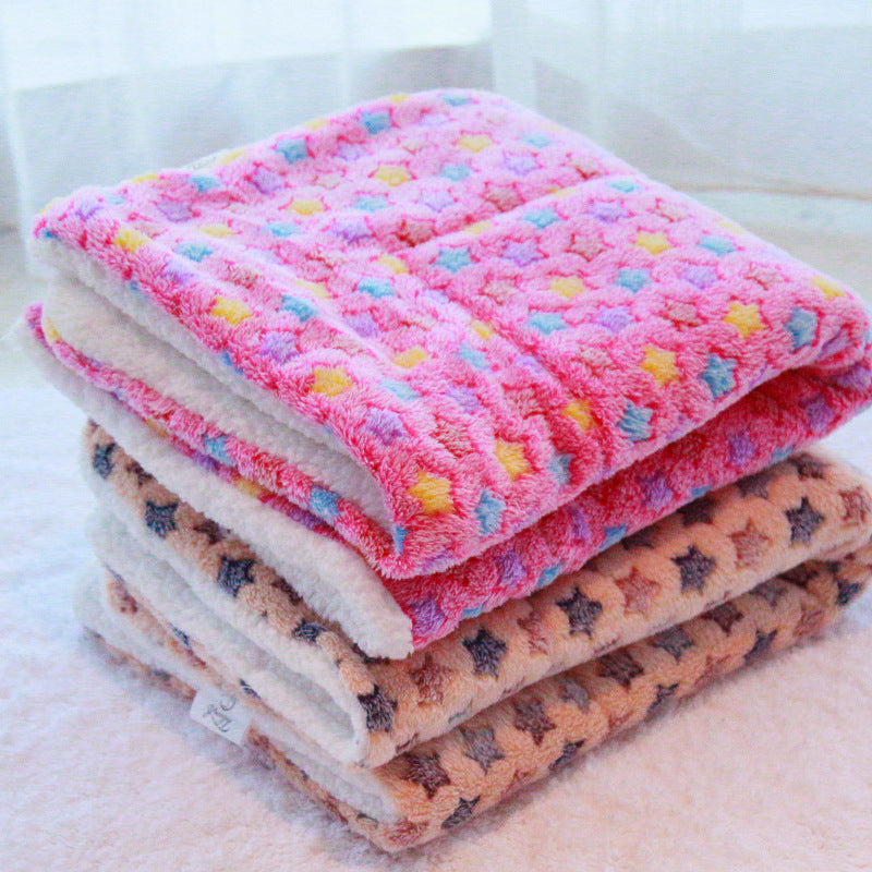Cute Cat Blankets & Dog Pet Mat - Your Pet's Favorite Cozy Spot (Machine Washable!)