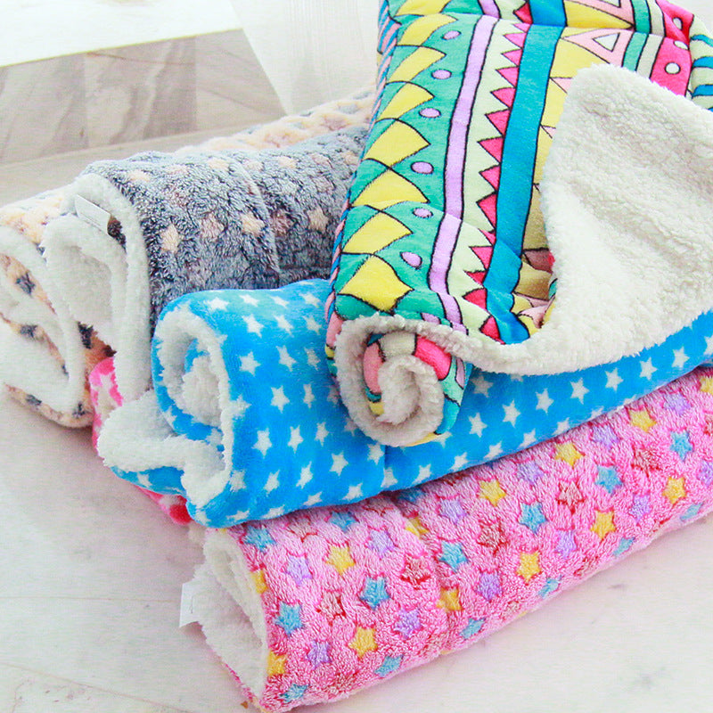 Cute Cat Blankets & Dog Pet Mat - Your Pet's Favorite Cozy Spot (Machine Washable!)