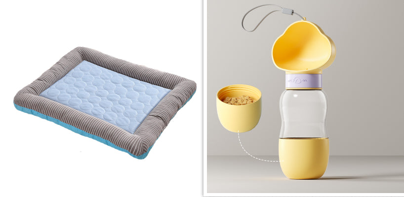 Pet Cooling Pad Bed - Ice Silk Cool Mat for Dogs & Cats Summer Sleeping