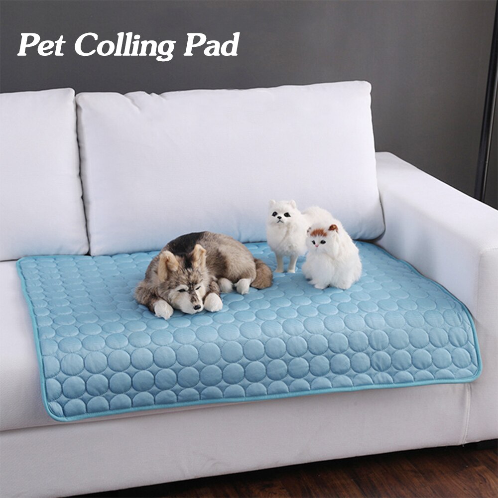 Pet Dog & Cat Ice Silk Cold Nest Pad - Summer Cooling Mat