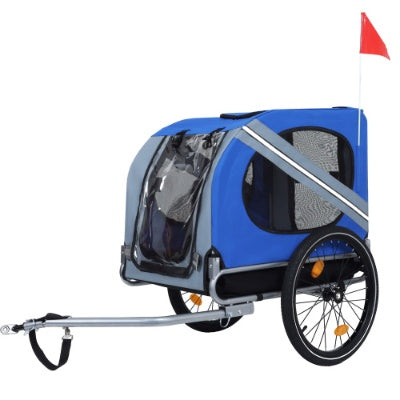 Large Folding Bike Trailer for Dogs - Your Adventure Buddy Rides Along (120LB Capacity!)