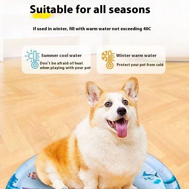 Summer Cooling Pet Water Bed - Ice Pad Square Mat for Dogs & Cats