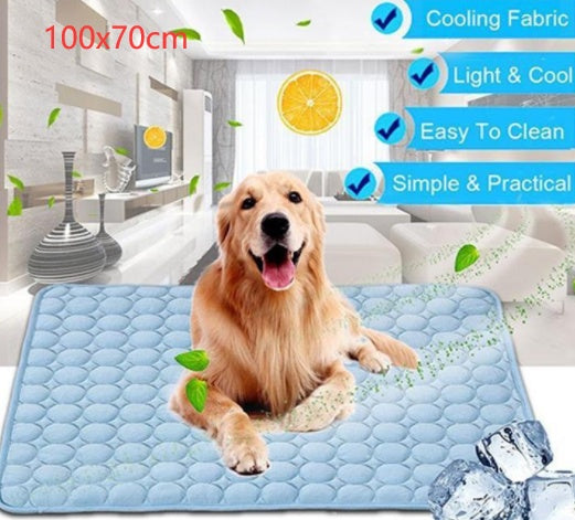Pet Dog & Cat Ice Silk Cold Nest Pad - Summer Cooling Mat