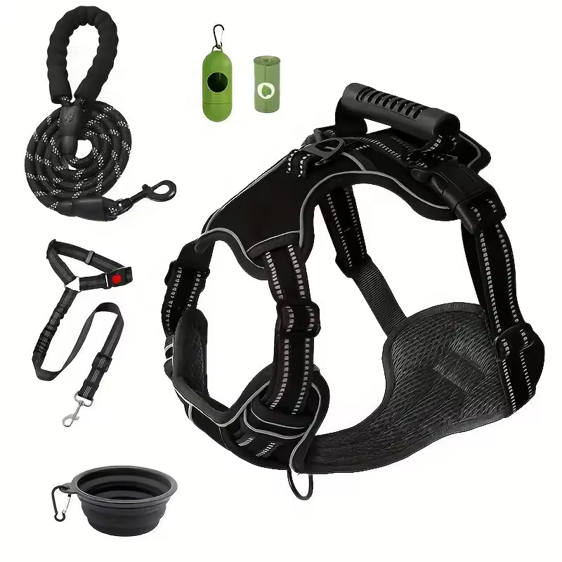 Juego Completo de Arnés Táctico para Perros de Servicio - ¡Todo lo que tu perro de trabajo necesita!