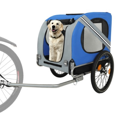 Large Folding Bike Trailer for Dogs - Your Adventure Buddy Rides Along (120LB Capacity!)