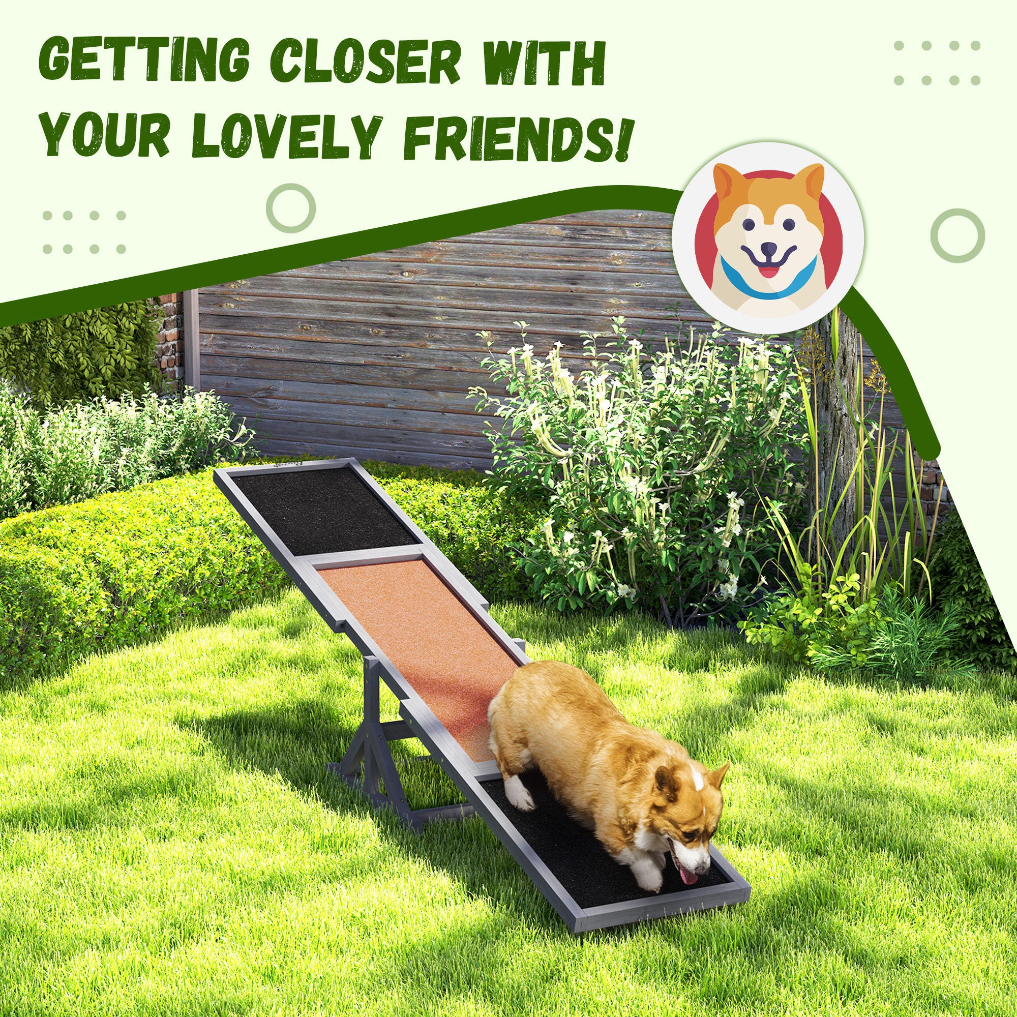 Wooden Dog Agility Seesaw 83" - Turn Your Backyard Into a Pro Training Course!
