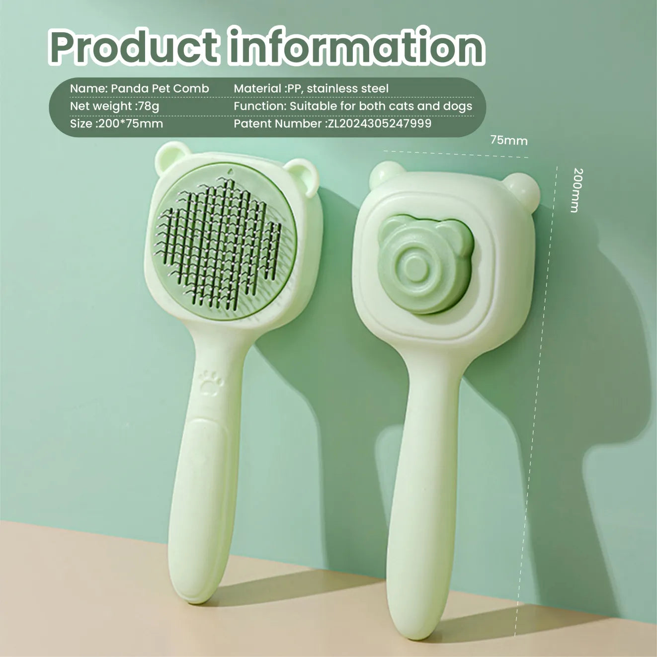 Pet Spray Comb - Multi-Functional Hair Removal & Grooming Tool