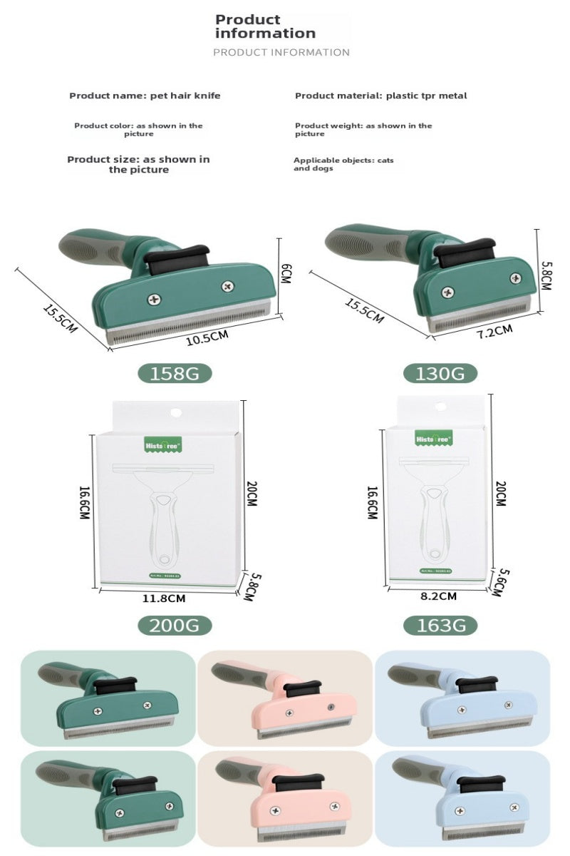 Pet Hair Trimmer & Shaving Razor - Professional Grooming Comb for Dogs & Cats