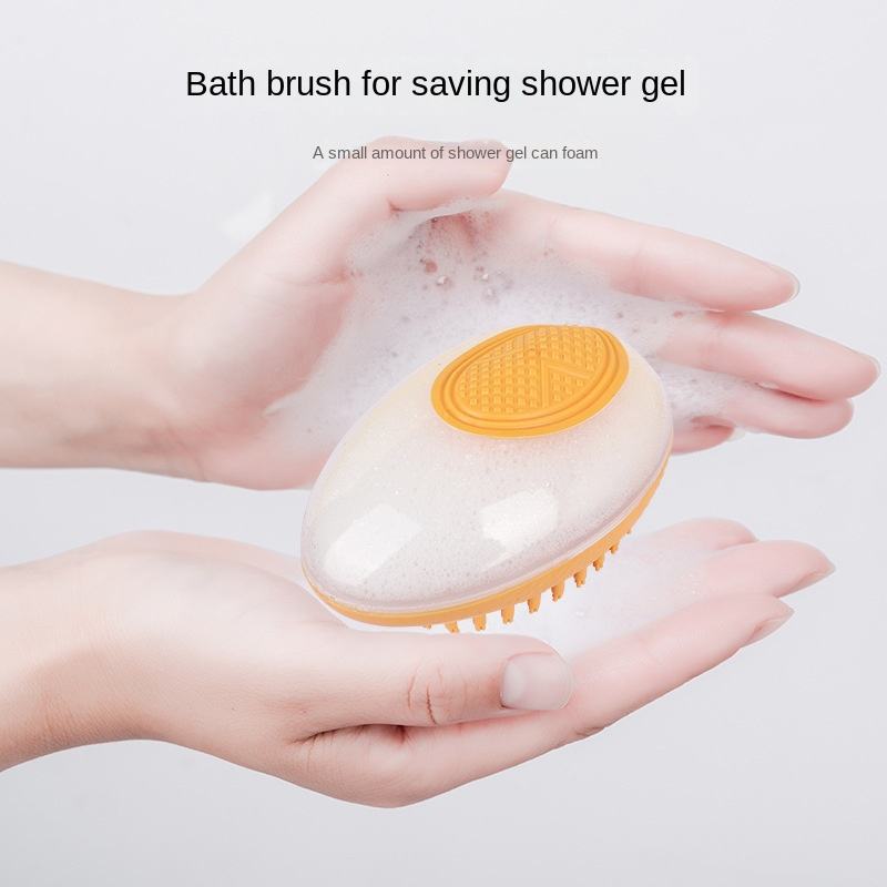 2-in-1 Dog & Cat Bath Brush - Soft Silicone SPA Massage & Grooming Comb
