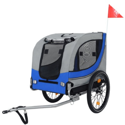 Large Folding Bike Trailer for Dogs - Your Adventure Buddy Rides Along (120LB Capacity!)