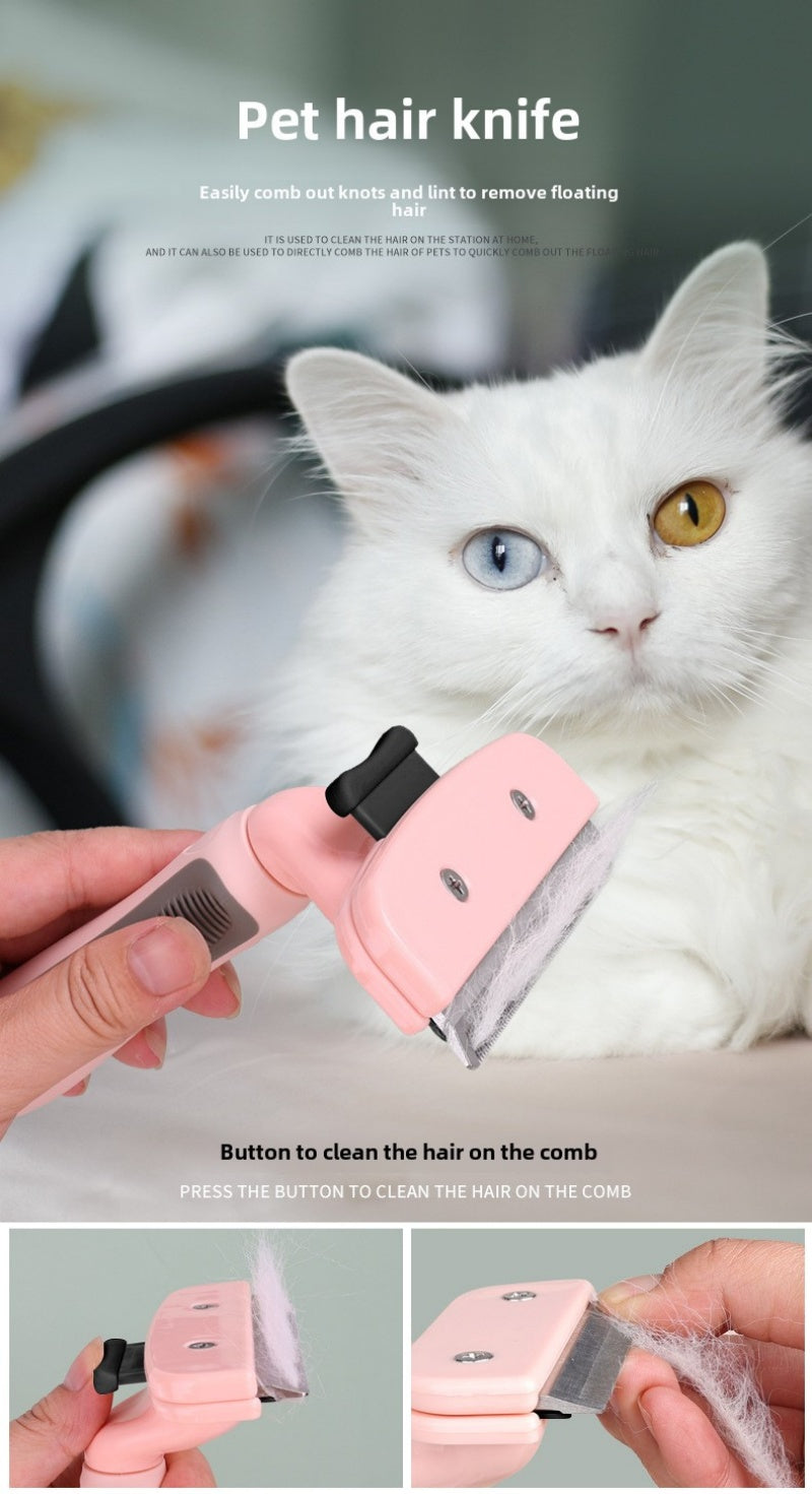 Pet Hair Trimmer & Shaving Razor - Professional Grooming Comb for Dogs & Cats