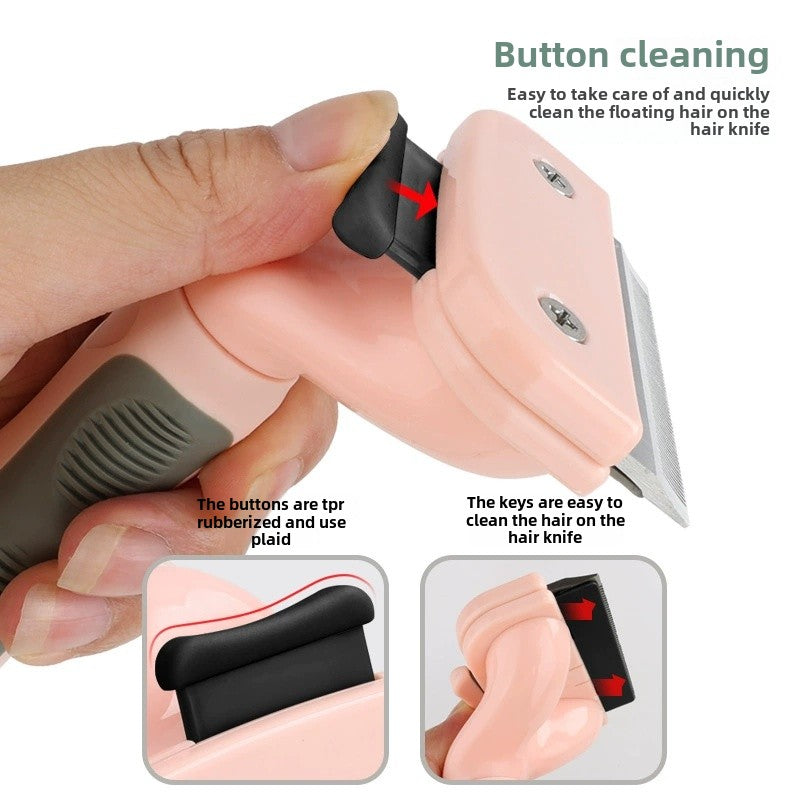 Pet Hair Trimmer & Shaving Razor - Professional Grooming Comb for Dogs & Cats