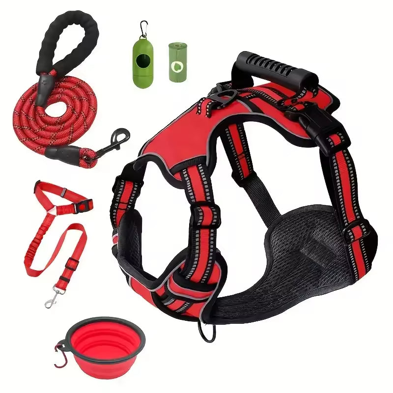 Tactical Service Dog Harness Complete Set - Everything Your Working Dog Needs!