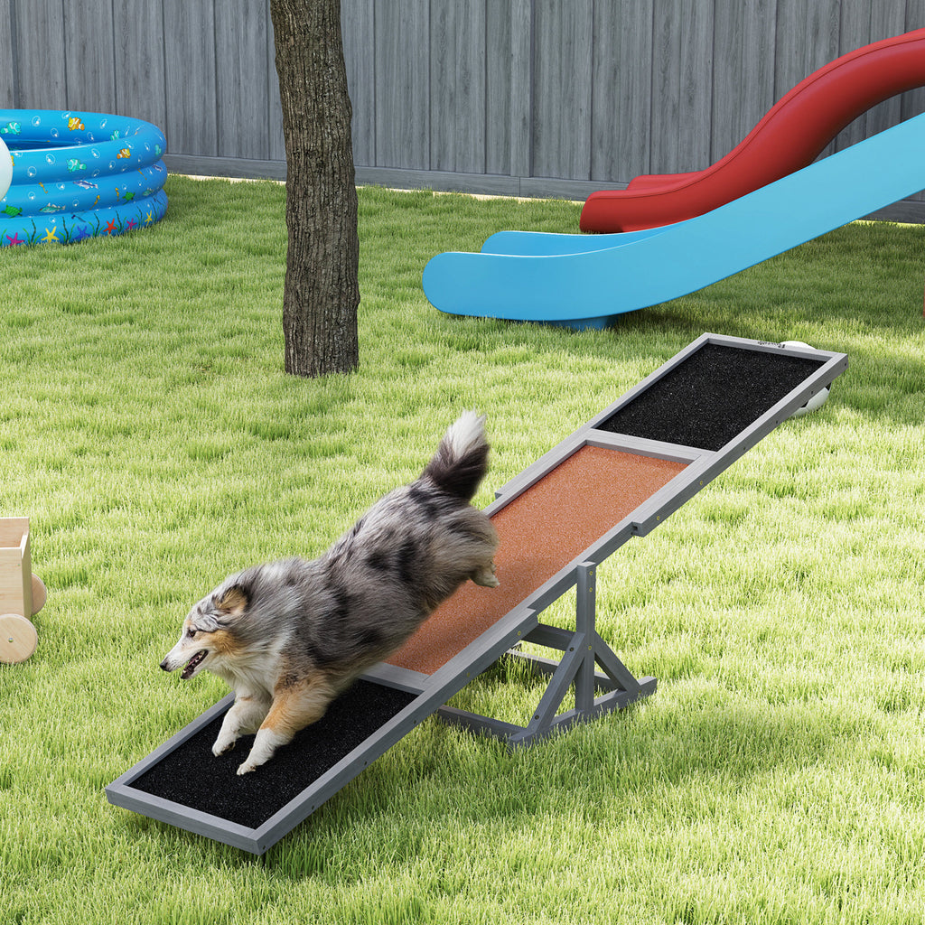 Wooden Dog Agility Seesaw 83" - Turn Your Backyard Into a Pro Training Course!