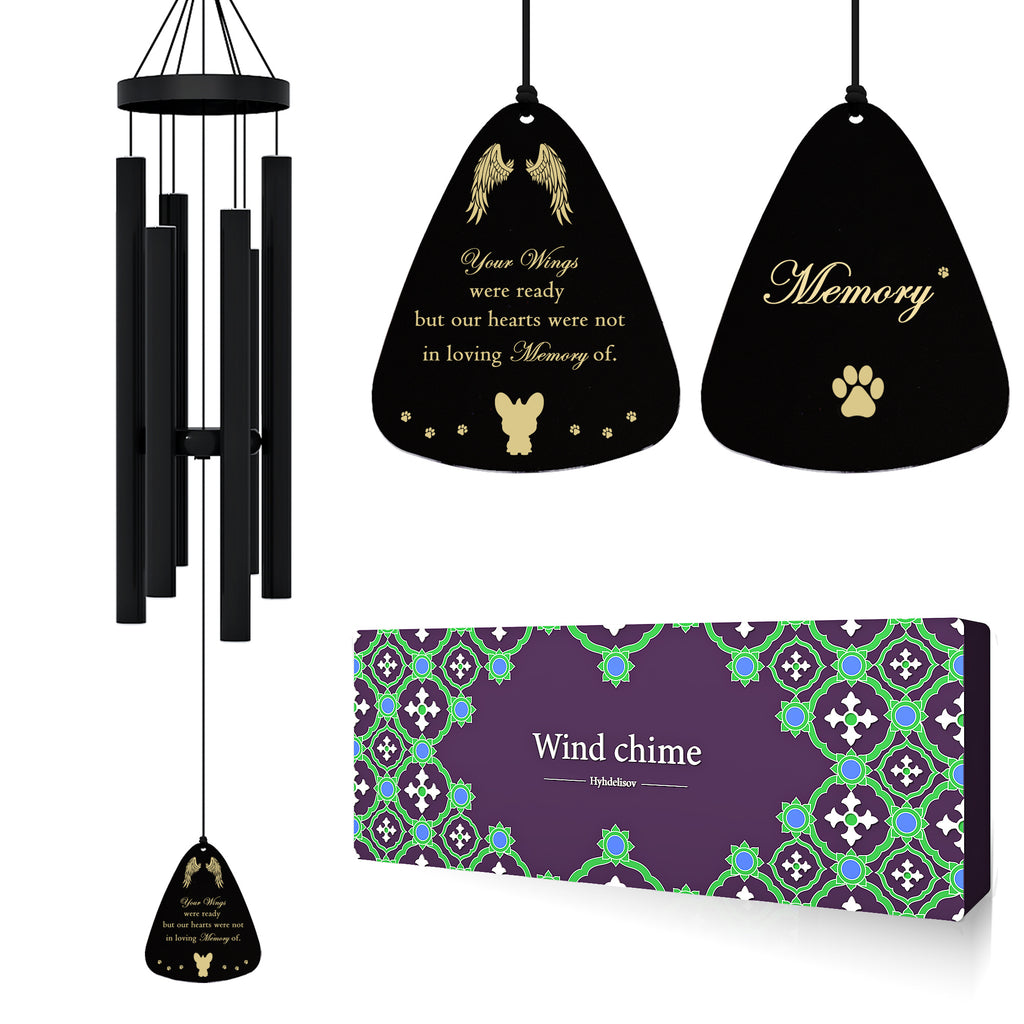 Campana de viento conmemorativa para mascotas - Regalo de recuerdo de perro y gato por la pérdida de una mascota