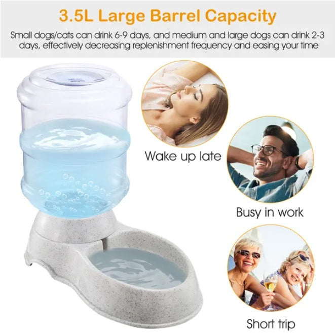 Automatic Gravity Pet Waterer - Your Pet Always Has Fresh Water (No Electricity!)
