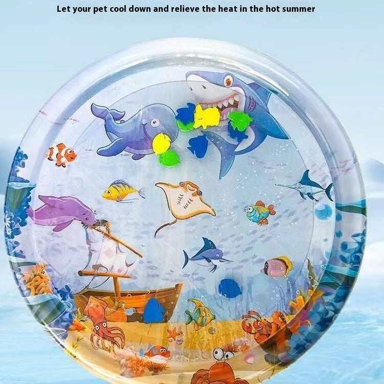 Summer Cooling Pet Water Bed - Ice Pad Square Mat for Dogs & Cats