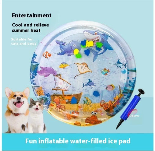 Summer Cooling Pet Water Bed - Ice Pad Square Mat for Dogs & Cats