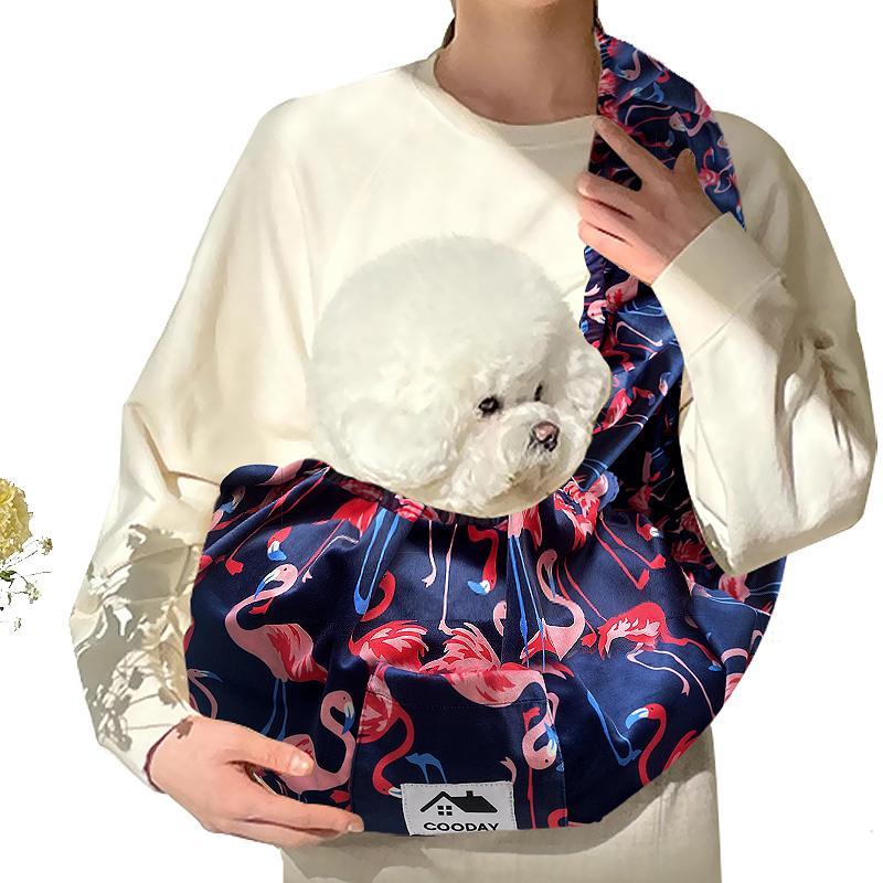 Hands-Free Pet Cuddle Carrier - Portable Sling for Small & Medium Dogs, Cats & Pets