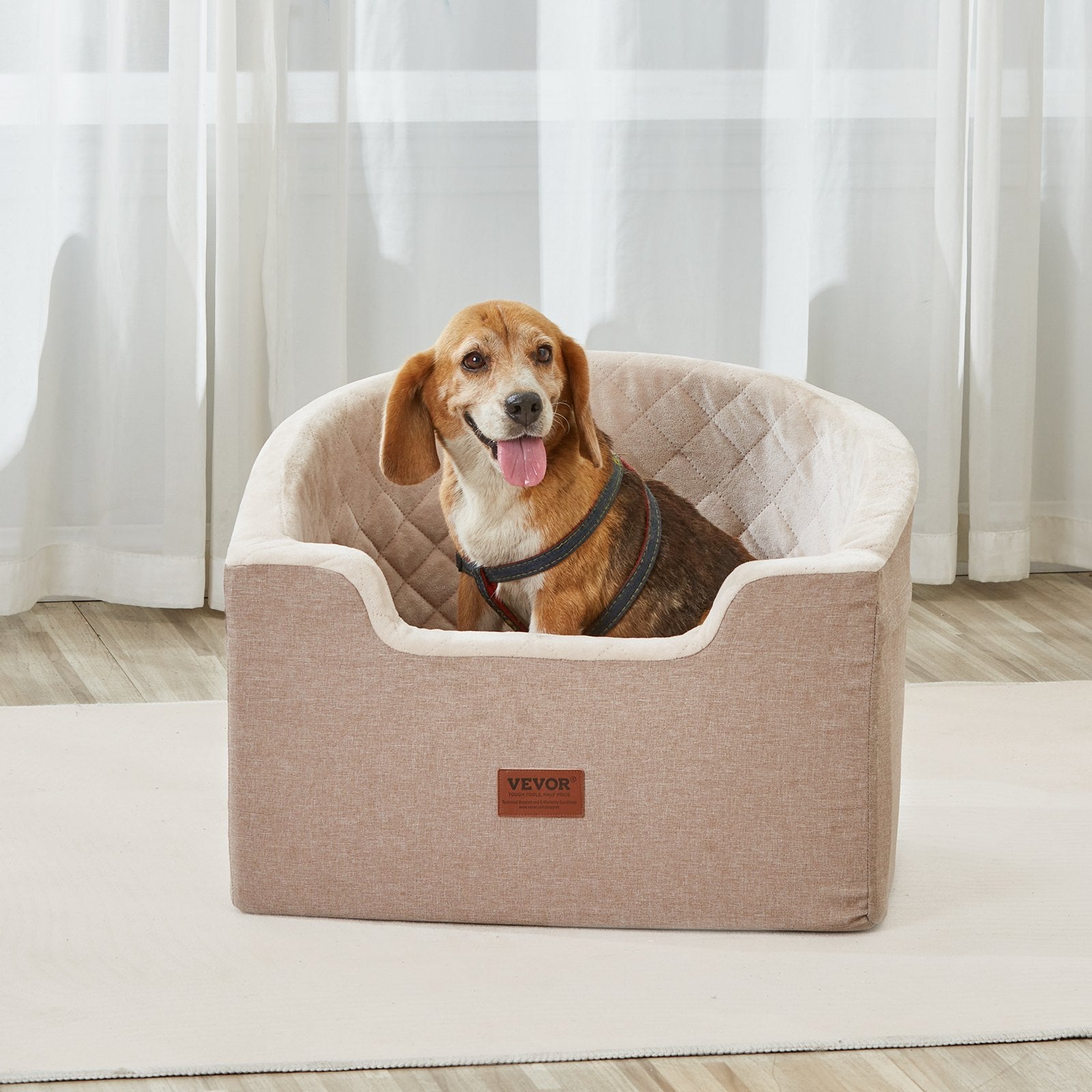 VEVOR Dog Booster Car Seat - Your Small Dog Finally Sees Out the Window! (Up to 55 lbs)