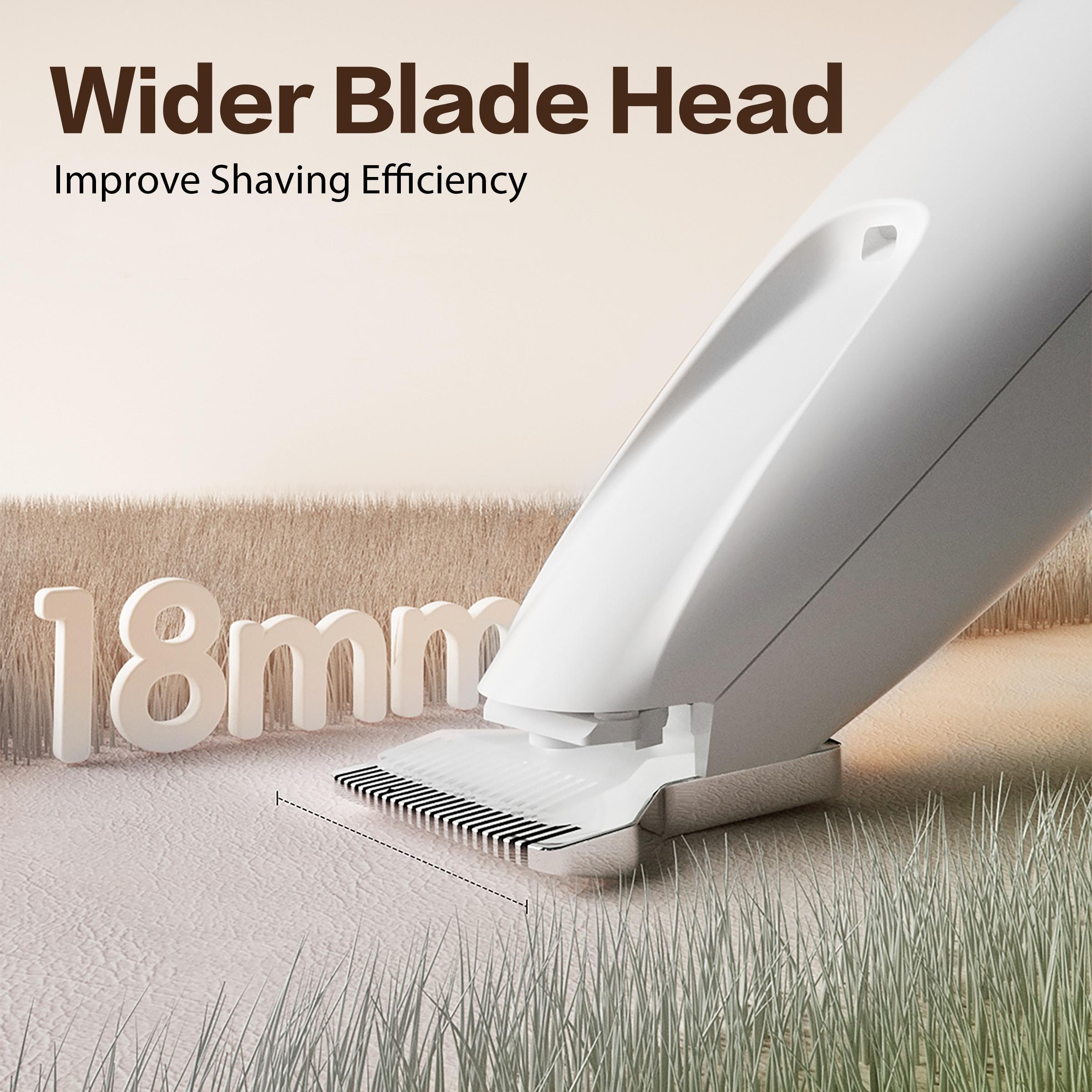 Pet Claw Trimmer - Rechargeable Silent Hair Trimmer with LED Light