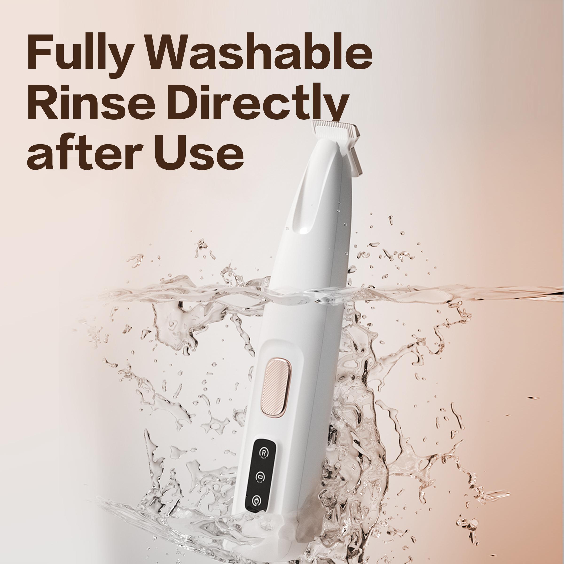 Pet Claw Trimmer - Rechargeable Silent Hair Trimmer with LED Light