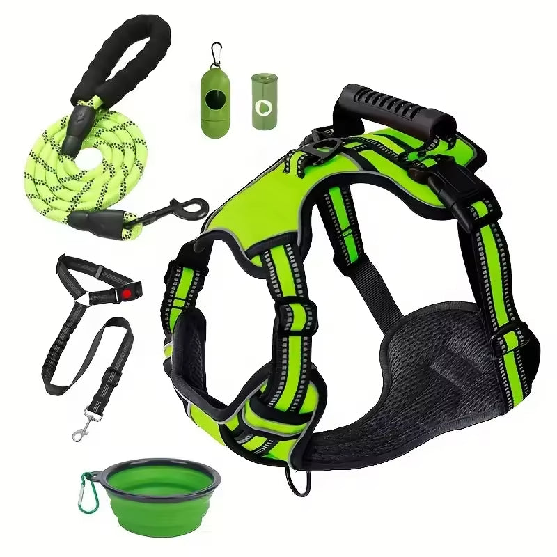 Tactical Service Dog Harness Complete Set - Everything Your Working Dog Needs!