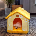 Foldable Dog House - Your Pet's Warm Winter Cave (Removable & Washable!)